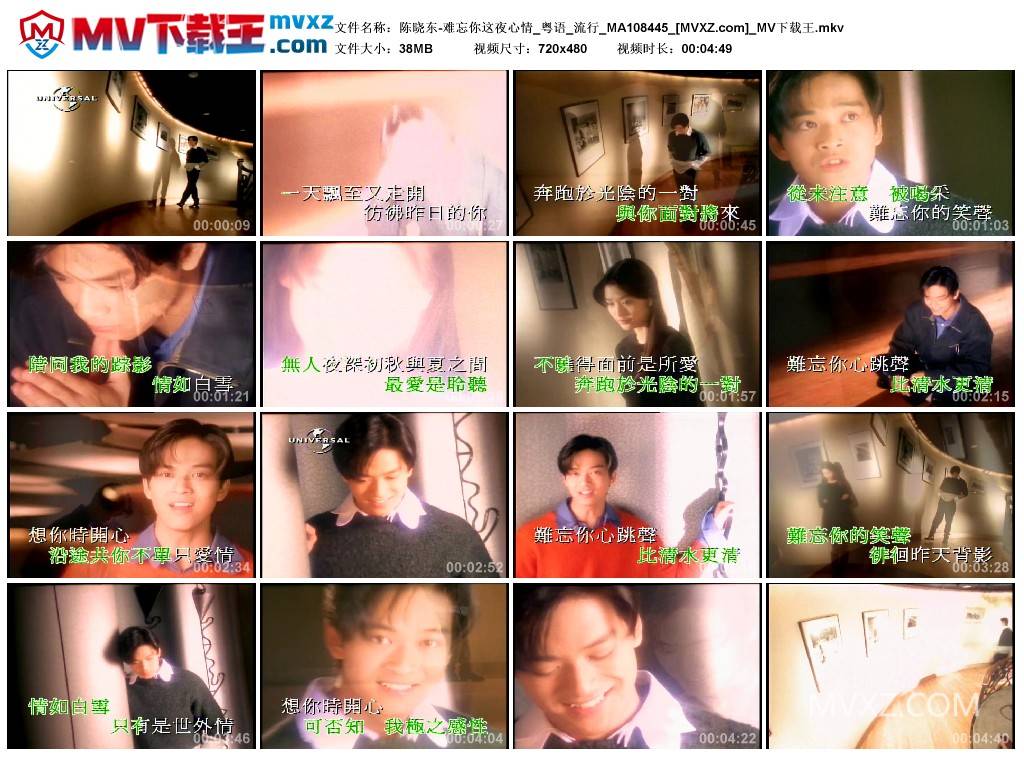 陈晓东-难忘你这夜心情_粤语_流行_MA108445